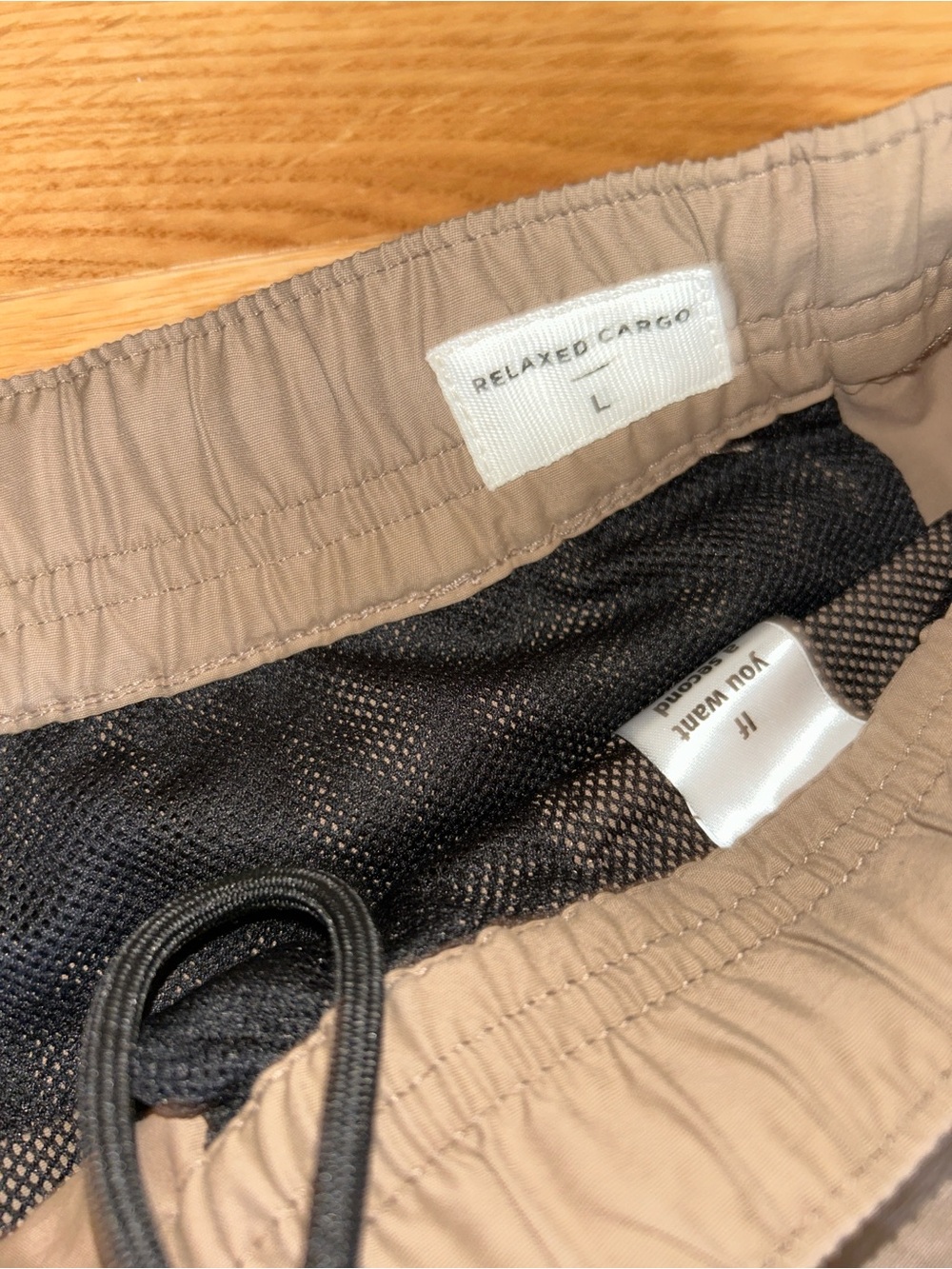 Pacsun Men's Khaki Cargo Jogger Pants Zip Away Pants Large - Picture 2 of 4